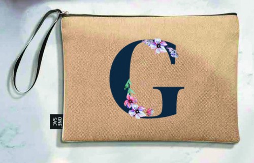 Bolso de mano letra g una pieza (diseño variado) (25×18×1 )